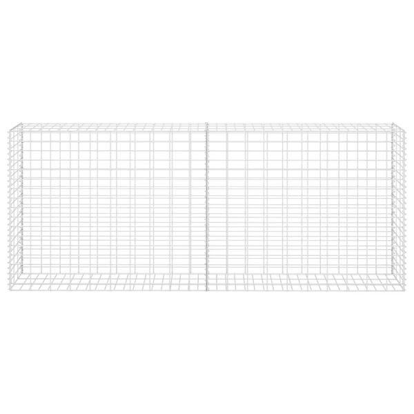 vidaXL Gabion Basket Steel 33.5"x11.8"x78.7" Silver Bed Bath & Beyond